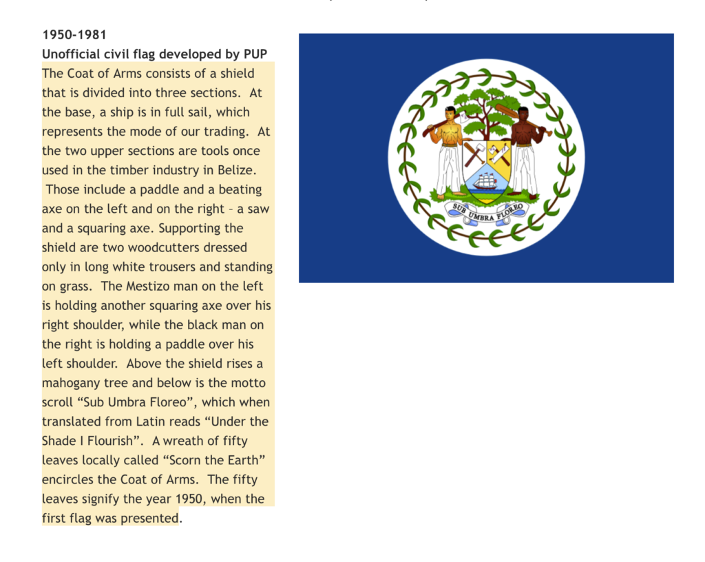 History and origins of Belize's Flag